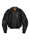 794420 TOS17 1000 Leather Bomber Jacket - BALENCIAGA - BALAAN 2