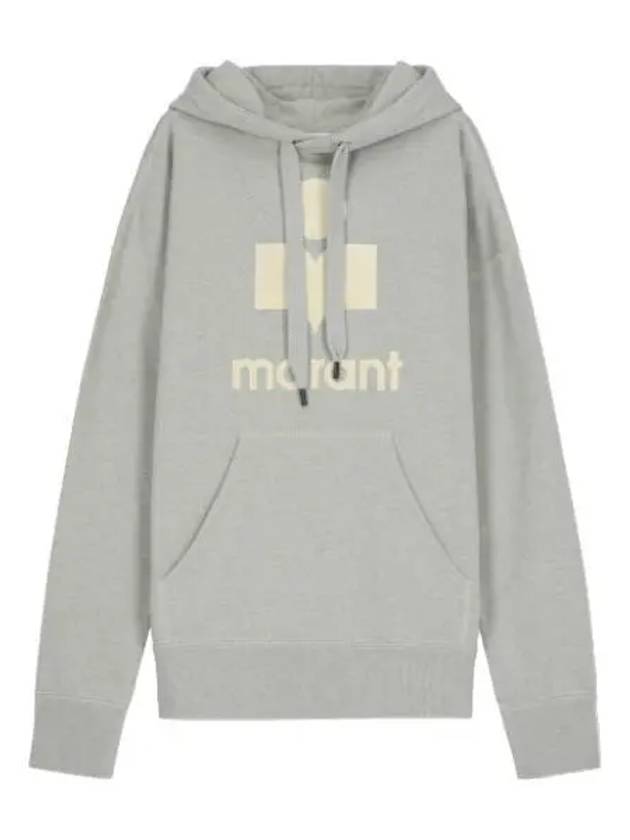 Mansell Logo Hooded Blue Ecru Sweatshirt - ISABEL MARANT - BALAAN 1