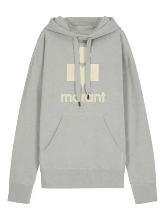 Mansell Logo Hooded Blue Ecru Sweatshirt - ISABEL MARANT - BALAAN 1