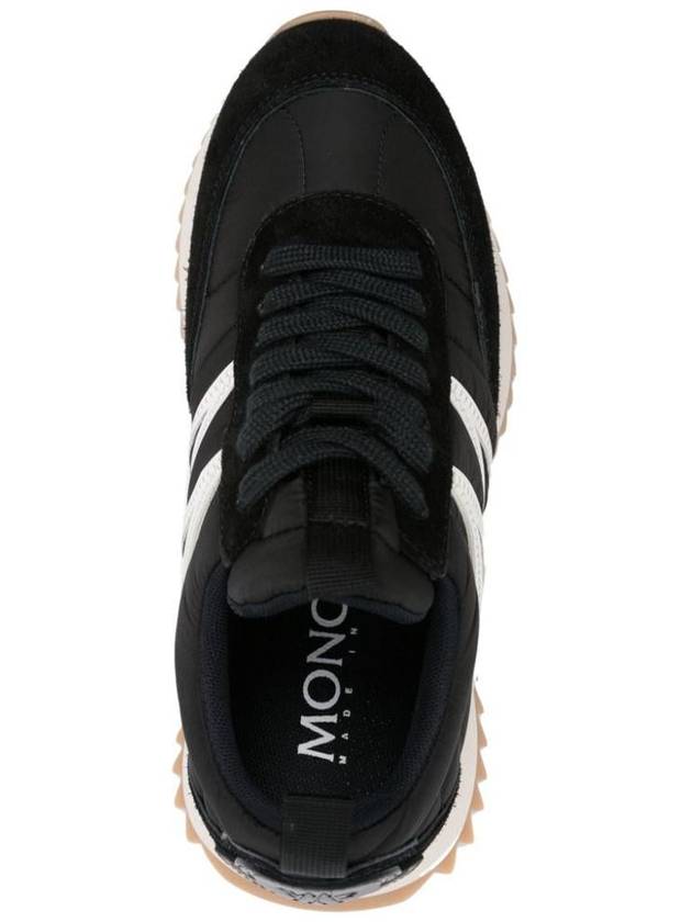 Women's Pacey Nylon Suede Leather Low Top Sneakers Black - MONCLER - BALAAN 5