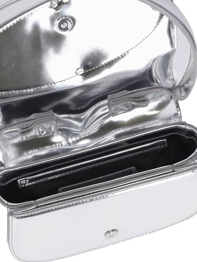 1DR Mirrored Leather Shoulder Bag Silver - DIESEL - BALAAN 5