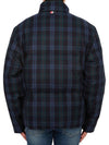 Check Reversible 4 Bar Zip-up Padding - THOM BROWNE - BALAAN 10