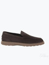 Suede Slipper Loafers Brown - TOD'S - BALAAN 2