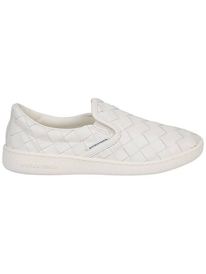 Sawyer Intrecciato Calfskin Slip-Ons White - BOTTEGA VENETA - BALAAN 2