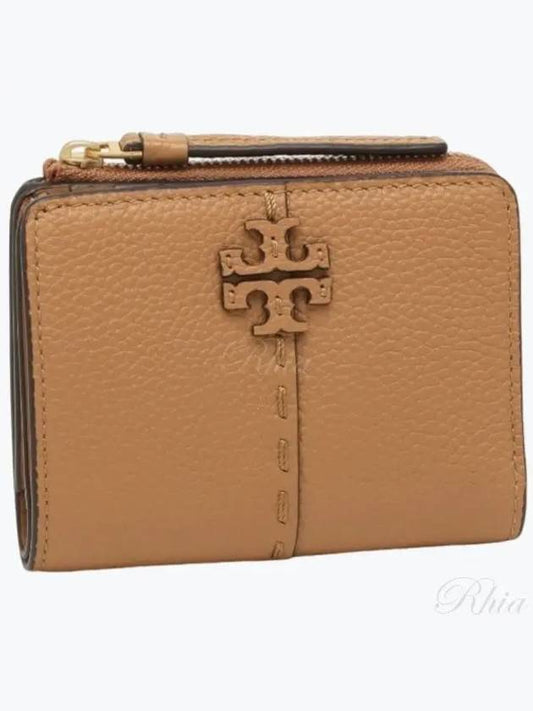 McGraw Leather Half Wallet Brown - TORY BURCH - BALAAN 2