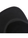 UCAPP25 BLACK side logo embroidered cotton black ball cap - KITON - BALAAN 7