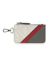 FF Motif Fabric Clip Purse Card Wallet - FENDI - BALAAN 1