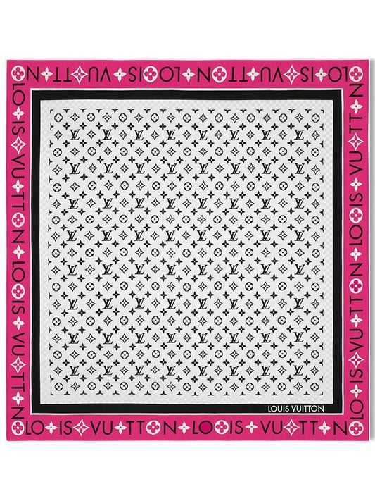 Monogram Infinity Square 90 Scarf Rose M90694 - LOUIS VUITTON - BALAAN 1