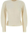 Chevron Pattern Crew Neck Knit Top Cream - ALEXANDER MCQUEEN - BALAAN 2