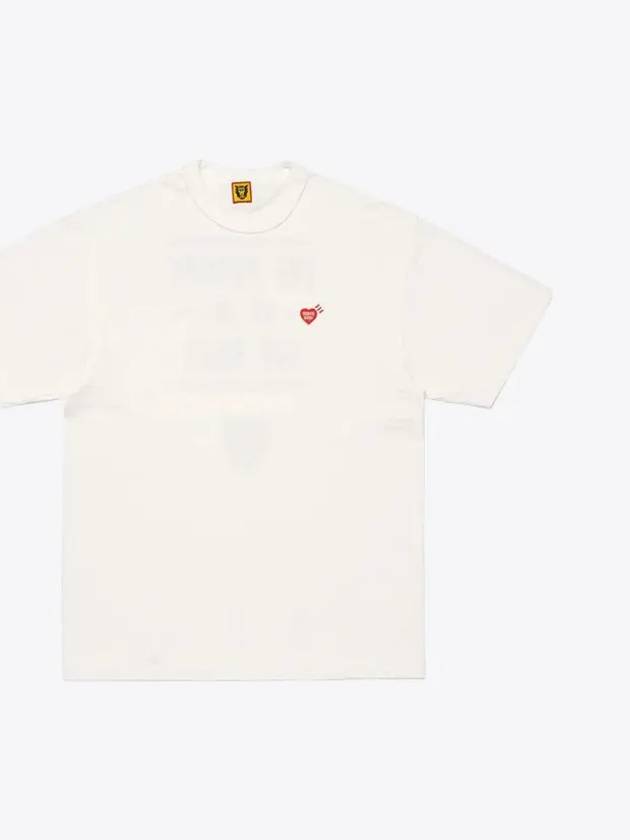 Heart badge short sleeve t shirt white HM28CS030 - HUMAN MADE - BALAAN 1