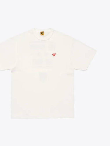 Heart badge short sleeve t shirt white HM28CS030 - HUMAN MADE - BALAAN 1