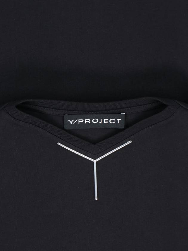 Y Chrome Short Sleeve T Shirt Black - Y/PROJECT - BALAAN 4