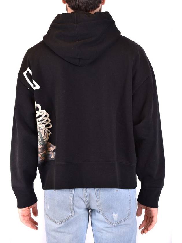 Hooded Sweatshirt PMBB058F20PLE0081084 BLACK - PALM ANGELS - BALAAN 5