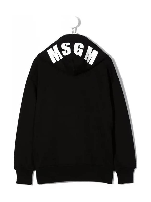 Kids Logo Print Hooded Zip up MS027855 110 - MSGM - BALAAN 3