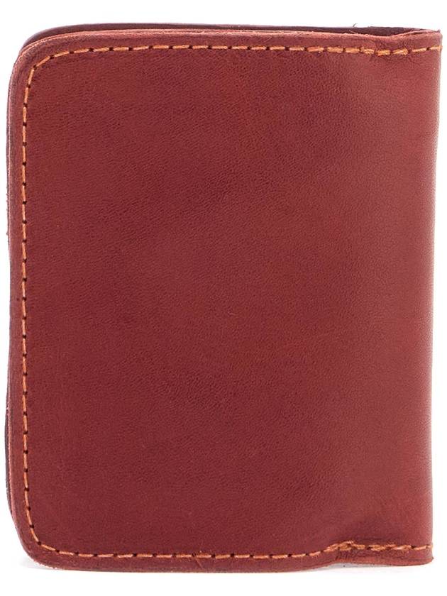 elegant red kangaroo leather wallet with card slots - GUIDI - BALAAN 3