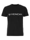 Archetype Logo Print Slim Fit Cotton Short Sleeve T-Shirt Black - GIVENCHY - BALAAN 2