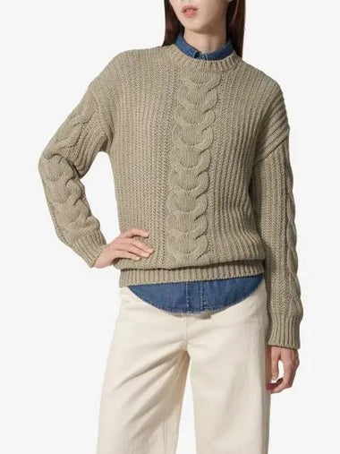 Max Mara ACCIAIO Knit Khaki 11361213600005 - S MAX MARA - BALAAN 1