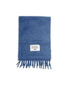 Logo Patch Fringe Muffler Denim Blue - ACNE STUDIOS - BALAAN 1