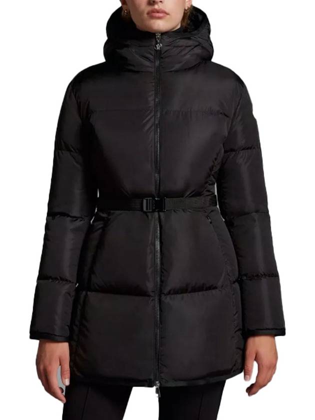 Sirli Belted Hooded Short Padding Black - MONCLER - BALAAN 4