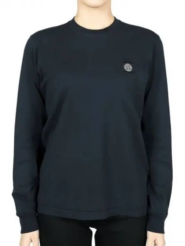 Kids Logo Patch Long Sleeve T-Shirt Navy - STONE ISLAND - BALAAN 2