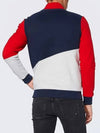 Men's Color Block Half Zip-Up Sweatshirt - TOMMY HILFIGER - BALAAN 3