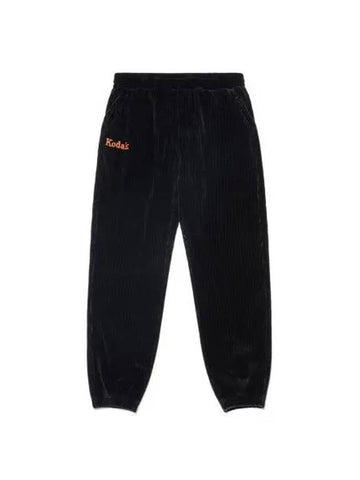 KODAK Kodacolor logo corduroy jogger pants BLACK - KODO - BALAAN 1