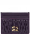 Materasse Nappa Leather Card Wallet Violet - MIU MIU - BALAAN 2