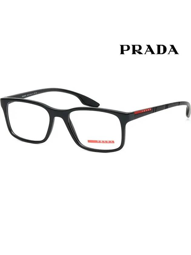 Glasses frame VPS01L 1AB1O1 sports square horn frame light - PRADA - BALAAN 1