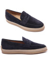 Flat Suede Loafers Blue - TOD'S - BALAAN 3