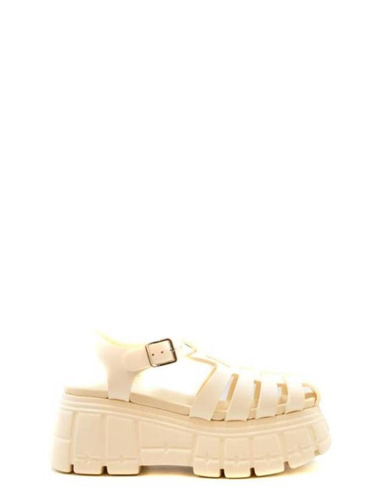 Sandals 5X709D 3LKKF0304 IVORY - MIU MIU - BALAAN 1