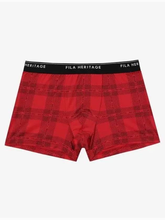 UNDERWEAR Outfit Holiday Check Print Men s Draw FI4DRG1403MDRD - FILA - BALAAN 1