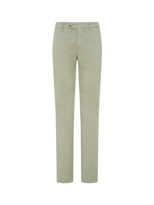 Men s Italian Fit Twill Pants Light Green 271187 - BRUNELLO CUCINELLI - BALAAN 1