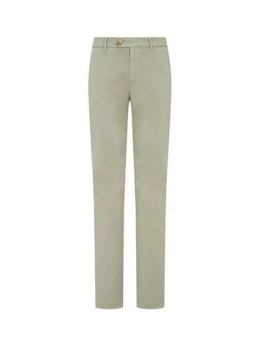 City Village 8th Anniversary 10 e Point 9 8 Men s Italian Fit Twill Pants Light Green 271187 - BRUNELLO CUCINELLI - BALAAN 1