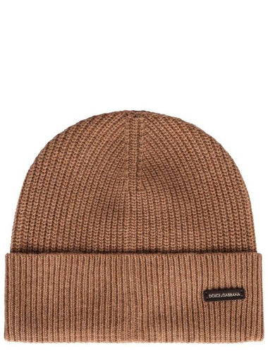 Dolce & Gabbana Ribbed Knit Beanie - DOLCE&GABBANA - BALAAN 1