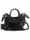 Neo Cagole Small Crocodile Embossed Leather Tote Bag Black - BALENCIAGA - BALAAN 2