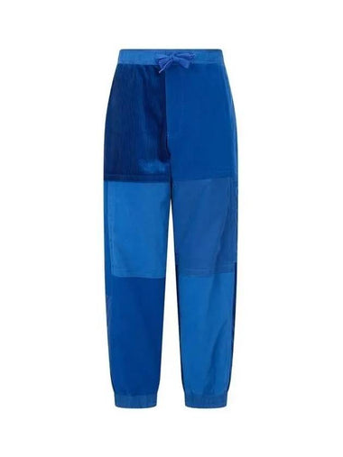 Men s Drawstring Patchwork Jogger Pants Blue - EMPORIO ARMANI - BALAAN 1