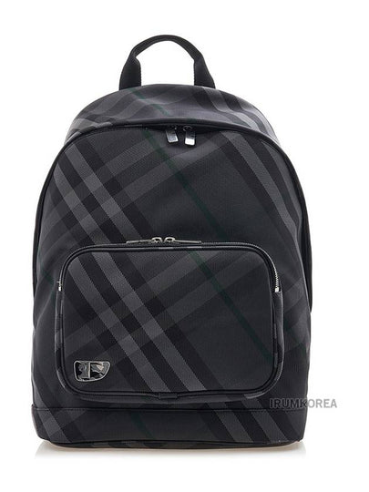 Grid Check Backpack Charcoal - BURBERRY - BALAAN 2