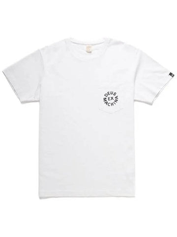 Deus Men s Logo Pocket Short Sleeve T Shirt White DMA51995 WHT - DEUS EX MACHINA - BALAAN 1