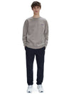 Clint Chest Logo Sweatshirt Grey - A.P.C. - BALAAN 4