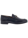 Gancini Ornament Mule Loafers Black - SALVATORE FERRAGAMO - BALAAN 3