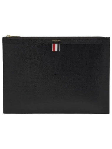 Medium Document Holder Clutch Black - THOM BROWNE - BALAAN 1