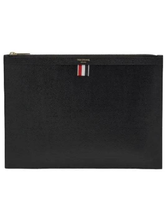 Medium Document Holder Clutch Black Bag - THOM BROWNE - BALAAN 1