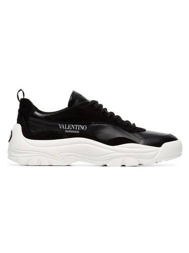 Logo Banshee Low Top Sneakers Black - VALENTINO - BALAAN 1