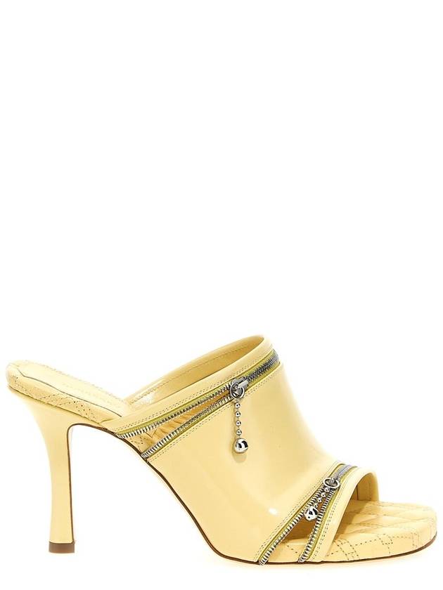 Deco zipped leather sandals 85mm - BURBERRY - BALAAN 2