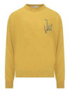 Logo Crew Neck Jumper Knit Top Yellow - JW ANDERSON - BALAAN 2