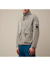 Men's Chrome-R Zip-Up Jacket Grey - CP COMPANY - BALAAN 3