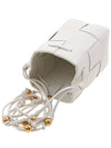 Cassette Intrecciato Mini Bucket Bag White - BOTTEGA VENETA - BALAAN 5