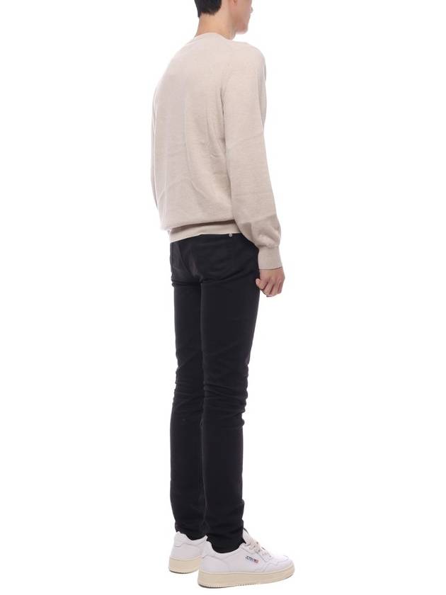 Pure Cashmere Crew Neck Knit Top Beige - BRUNELLO CUCINELLI - BALAAN 7