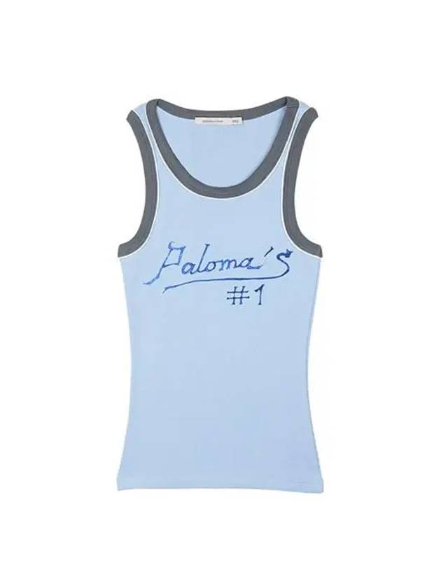 Women s PALOMA Logo Print Tank Top Sky Blue SD7901 - PALOMA WOOL - BALAAN 1