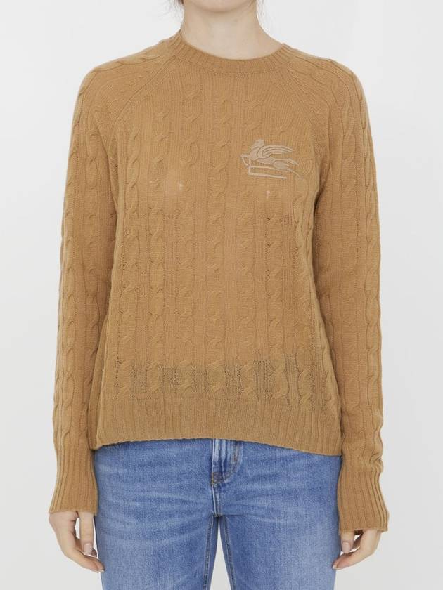 23 fw cashmere sweater WITH embroid Pegasus logo 1279392000800 B0650460025 - ETRO - BALAAN 2